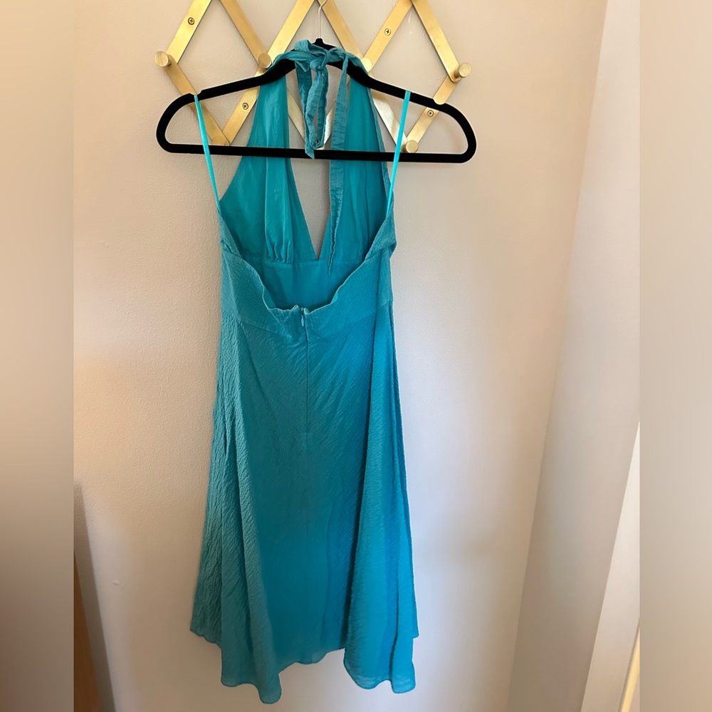 J. Crew seersucker halter dress